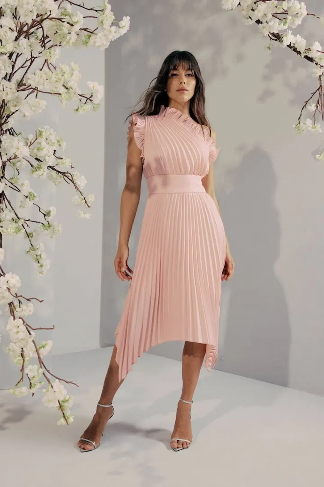 Mossman The Lady Like Midi Dress Pink Size 10 for rent on The Volte - main image