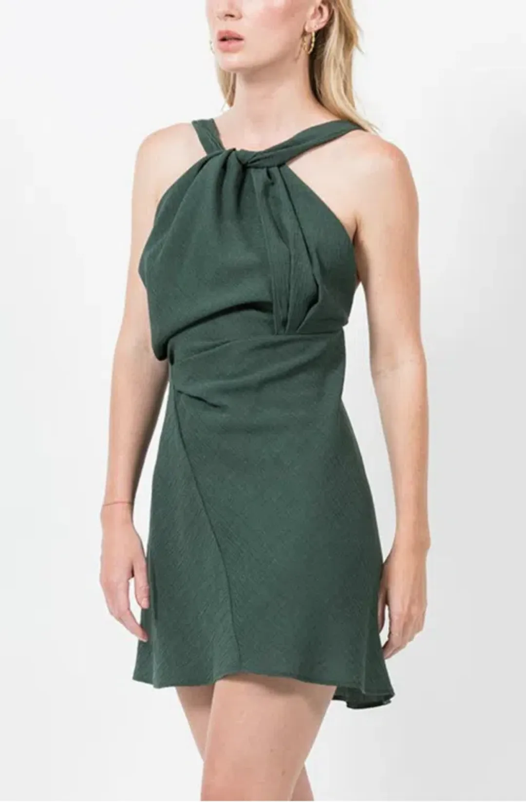 One Fell Swoop Audrey Mini Dress Pine Size 10 for rent on The Volte - main image