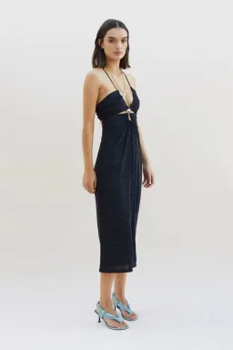 Suboo Asha Splice Slip Dress Black Size XS/Au 6 for rent on The Volte - image 2