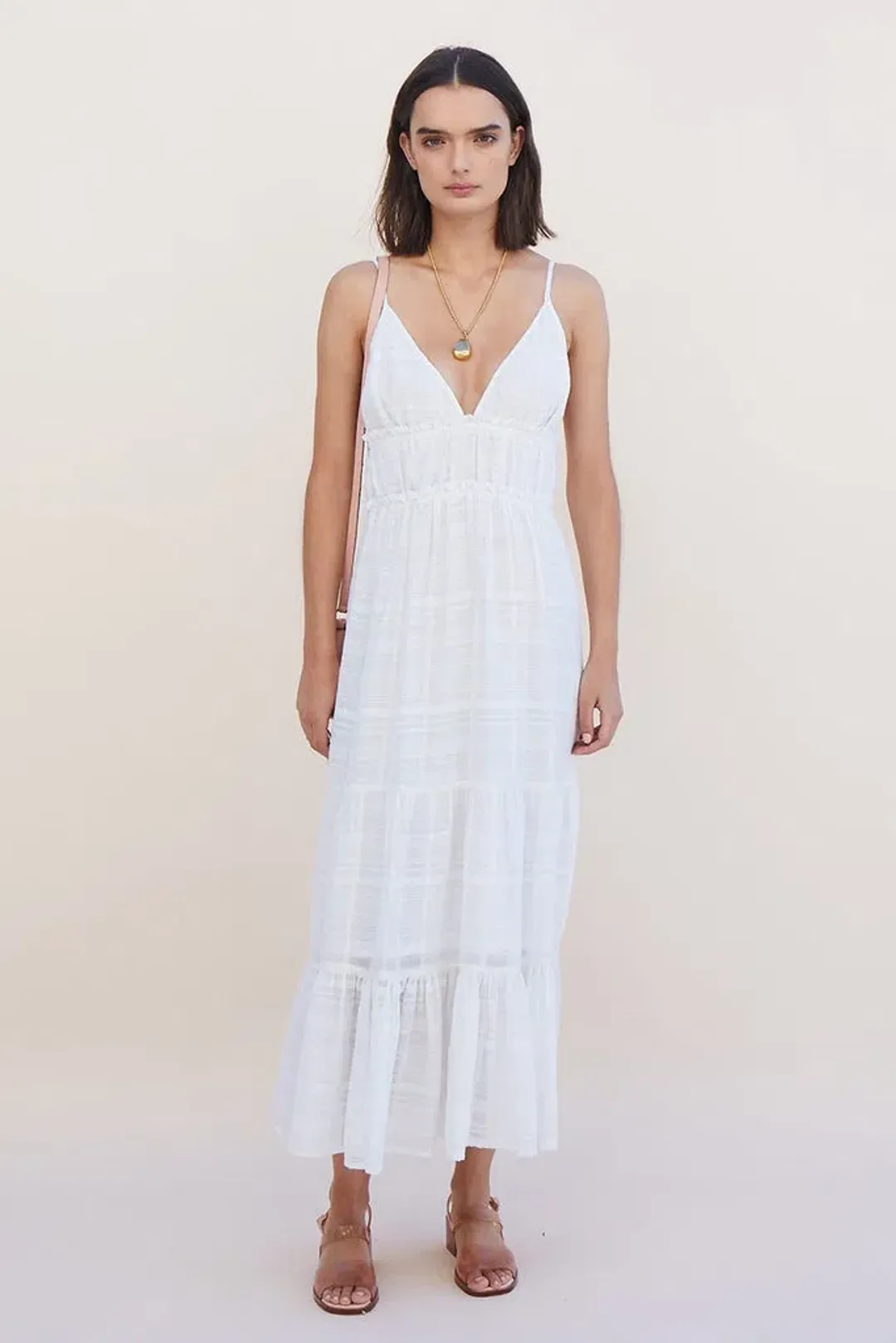 Suboo Yoko Maxi Dress Ivory Size XS/Au 6 for rent on The Volte - main image