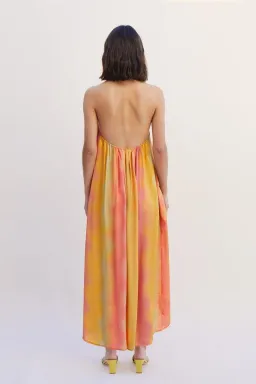 Suboo Sundown Halterneck Maxi Dress Sunset Ombre Size S/Au 8 for rent on The Volte - image 3