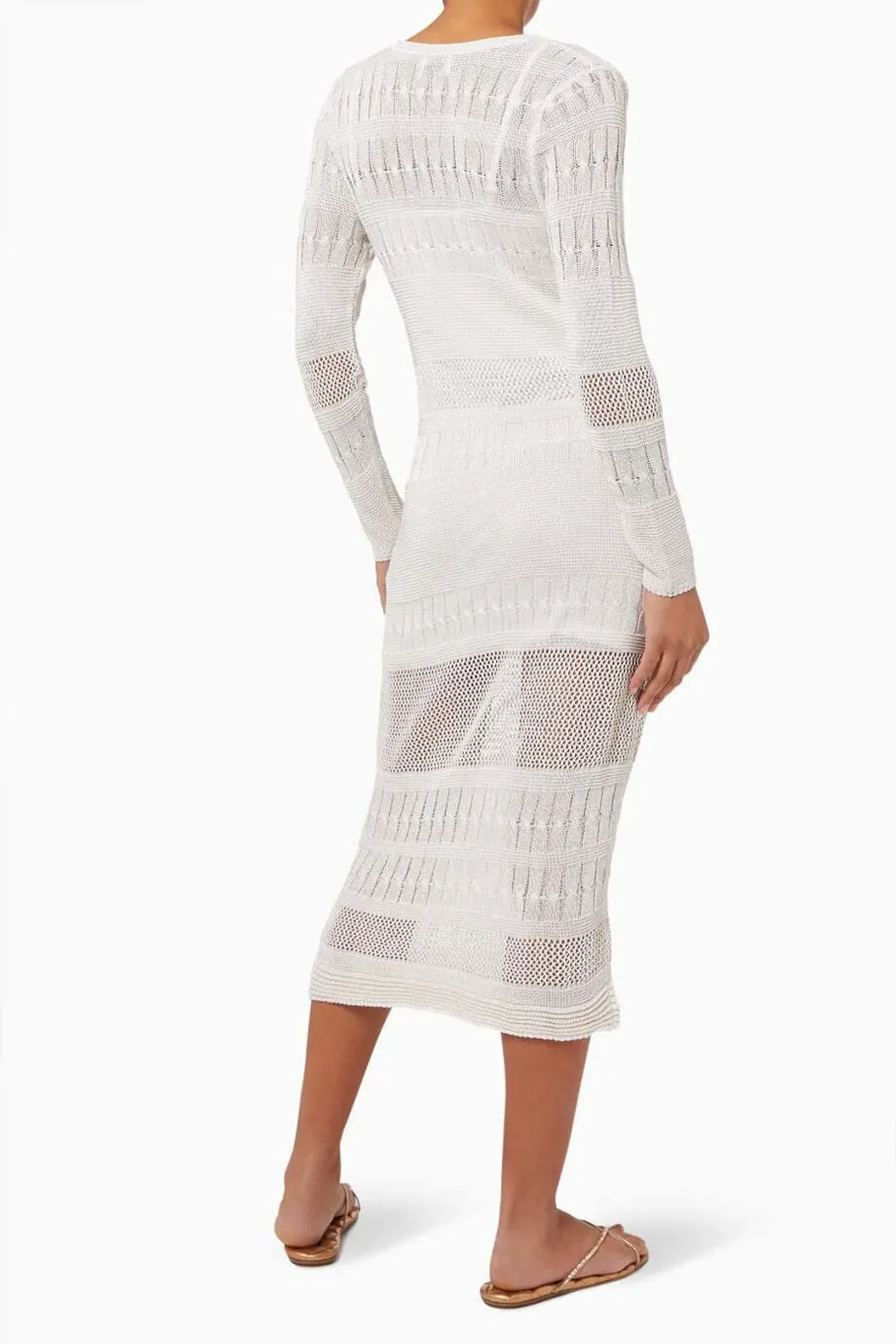 Suboo Harper Knit Kaftan White Size 8/S for rent on The Volte - main image