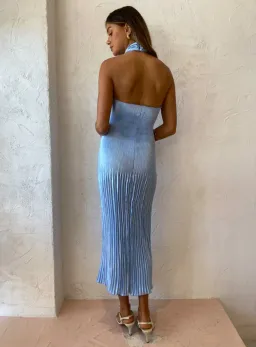L'idée Soirée Halter Gown Sky Blue Size 6 for rent on The Volte - image 3