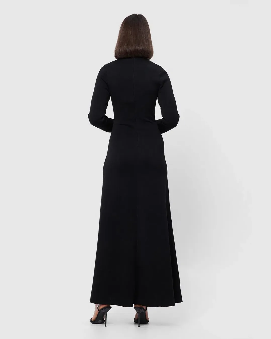Mossman The Fifth Knit Maxi Dress Black Size 16 for rent on The Volte - main image
