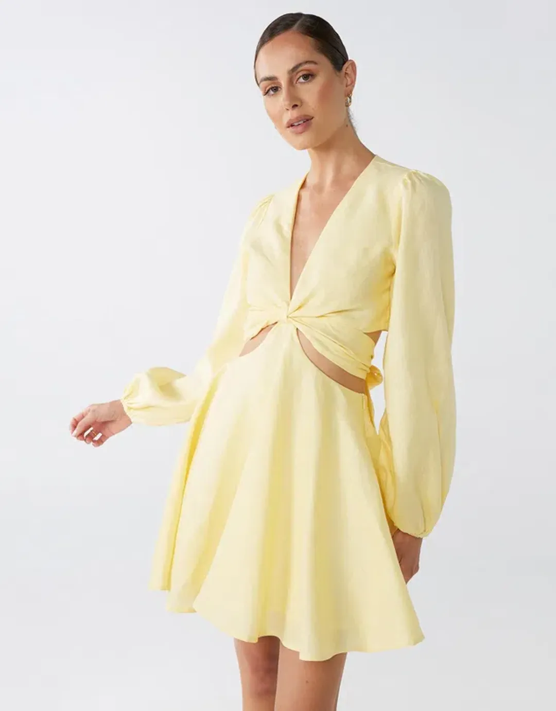 Lover Viva Mini Dress Yellow Size 10 for rent on The Volte - main image