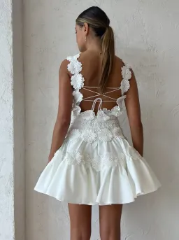 Helen O'Connor Kahlo Dress Ivory Size 8 for rent on The Volte - image 2