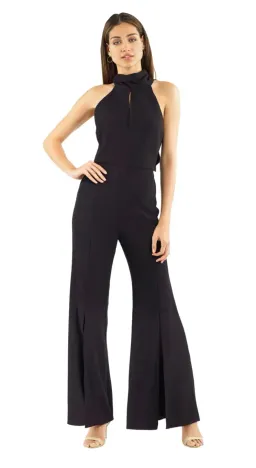  Nicholas Crepe Sleeveless Jumpsuit Black Size 12 for rent on The Volte - image 1