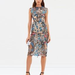 BRONX & BANCO BIRDS OF PARADISE MIDI DRESS size 14 for rent on The Volte - image 3