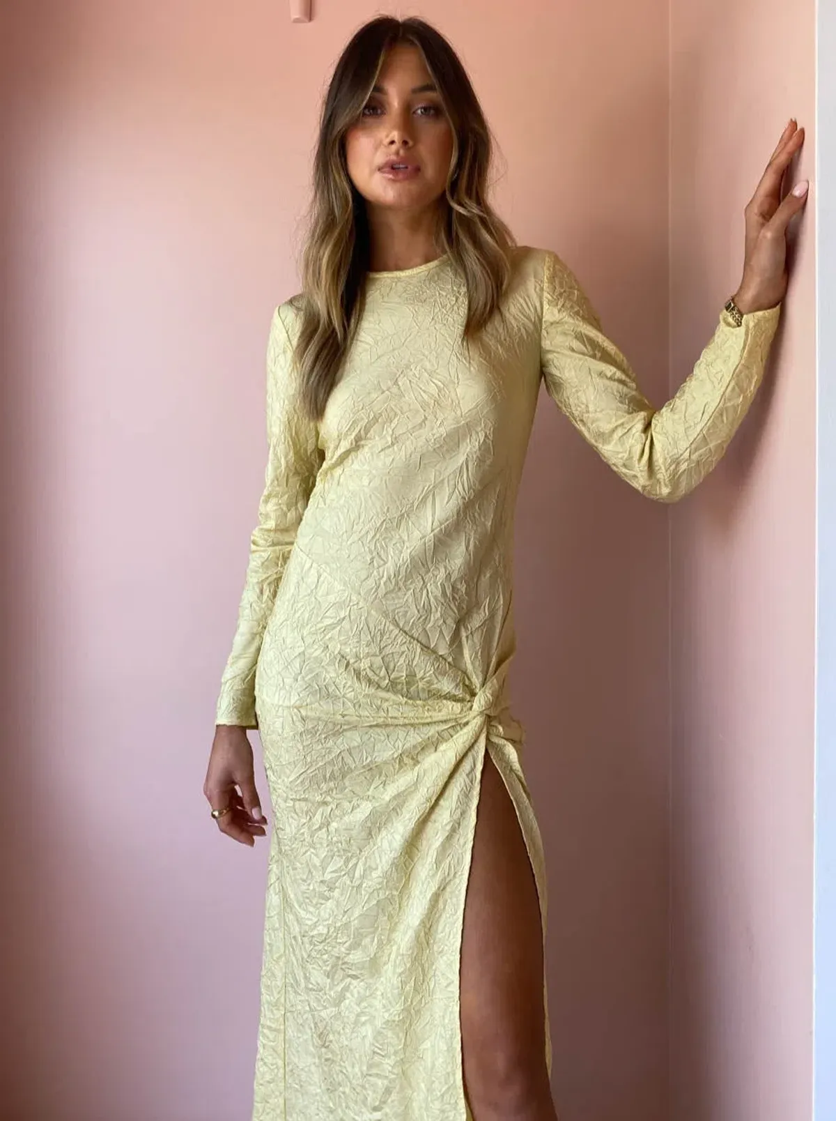 Sir the Label Maev Gown Yellow Size 0 for rent on The Volte - main image