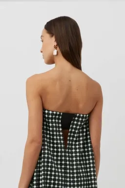 Camilla and Marc Rivoli Column Dress Green/Black Size 10 for rent on The Volte - image 2