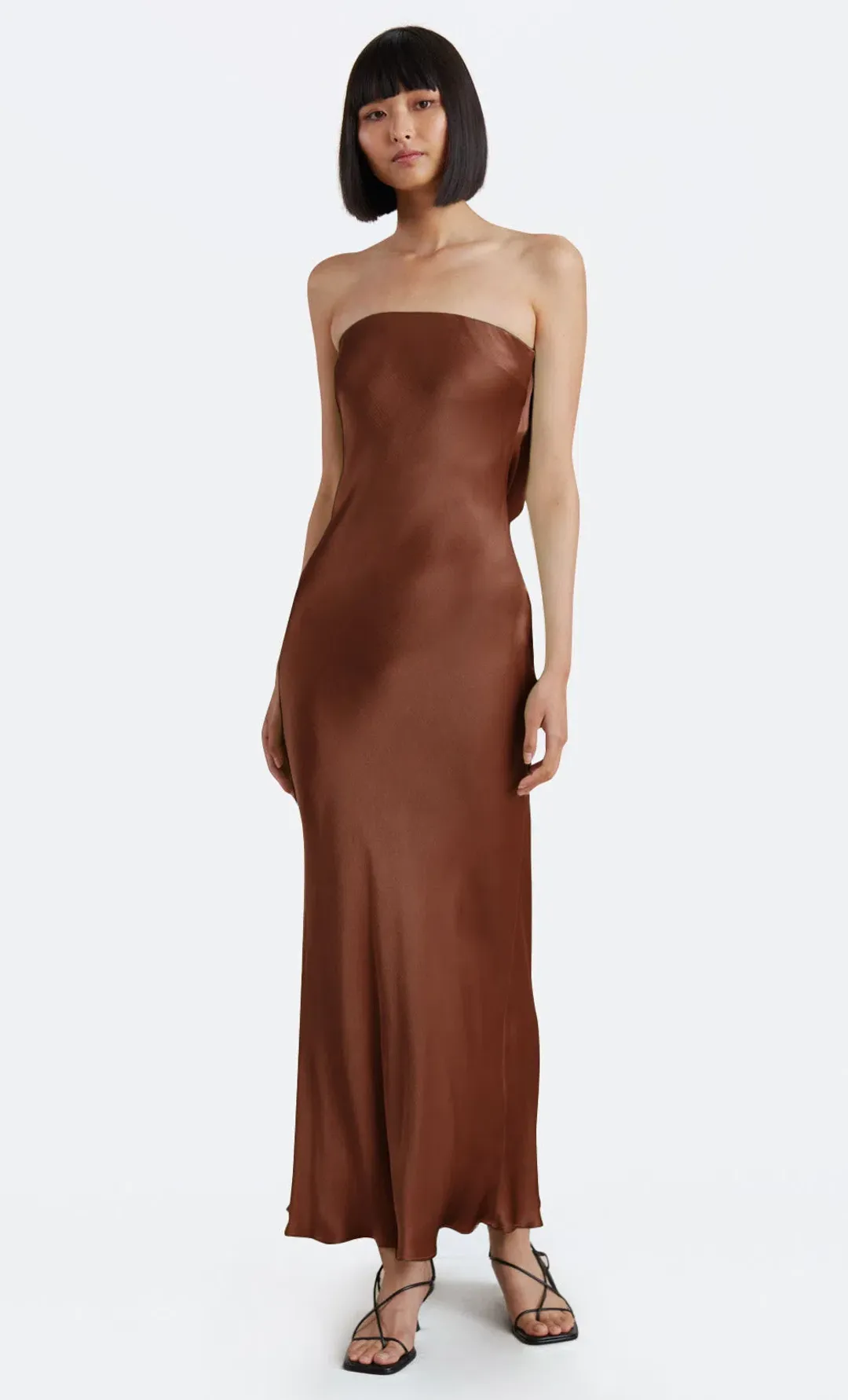 Bec & Bridge Moon Dance Dress Chocolate Size 10  for rent on The Volte - main image