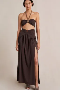 Bec & Bridge Joelene Top and Skirt Set Cognac Size 8  for rent on The Volte - image 1