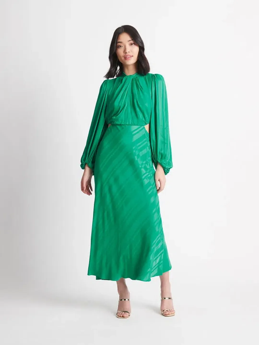 Sheike Brazen Maxi Dress Emerald Size 10 / M for rent on The Volte - main image