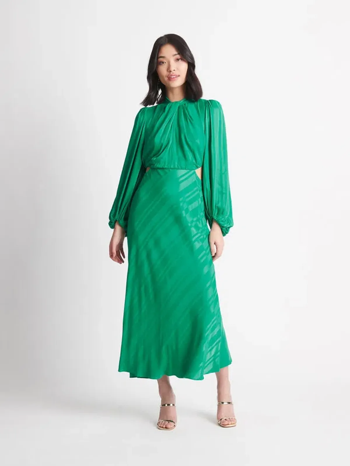 Sheike Brazen Maxi Dress Emerald Size 10 / M for rent on The Volte - main image