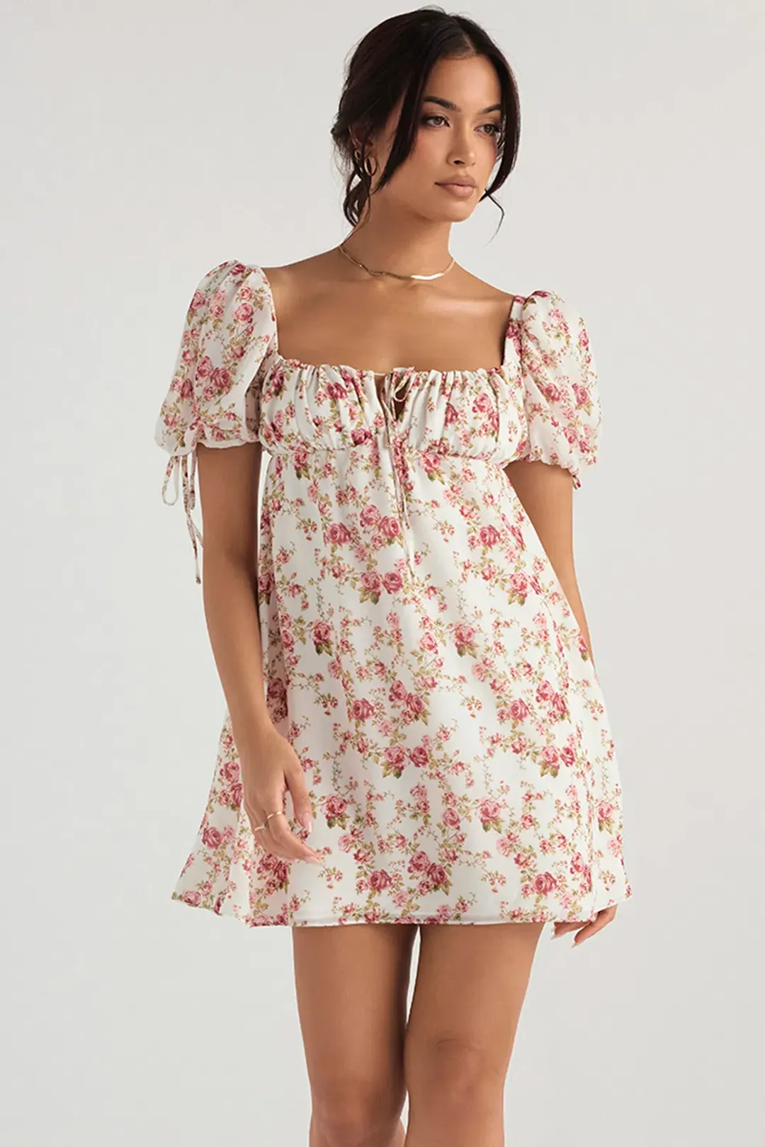 House of CB Princess Mini Dress Floral Size 8 for rent on The Volte - main image