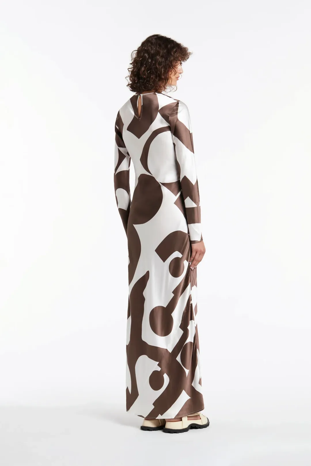 Sir the Label Julien Long Sleeve Dress Print Size 1/AU 8 for rent on The Volte - main image