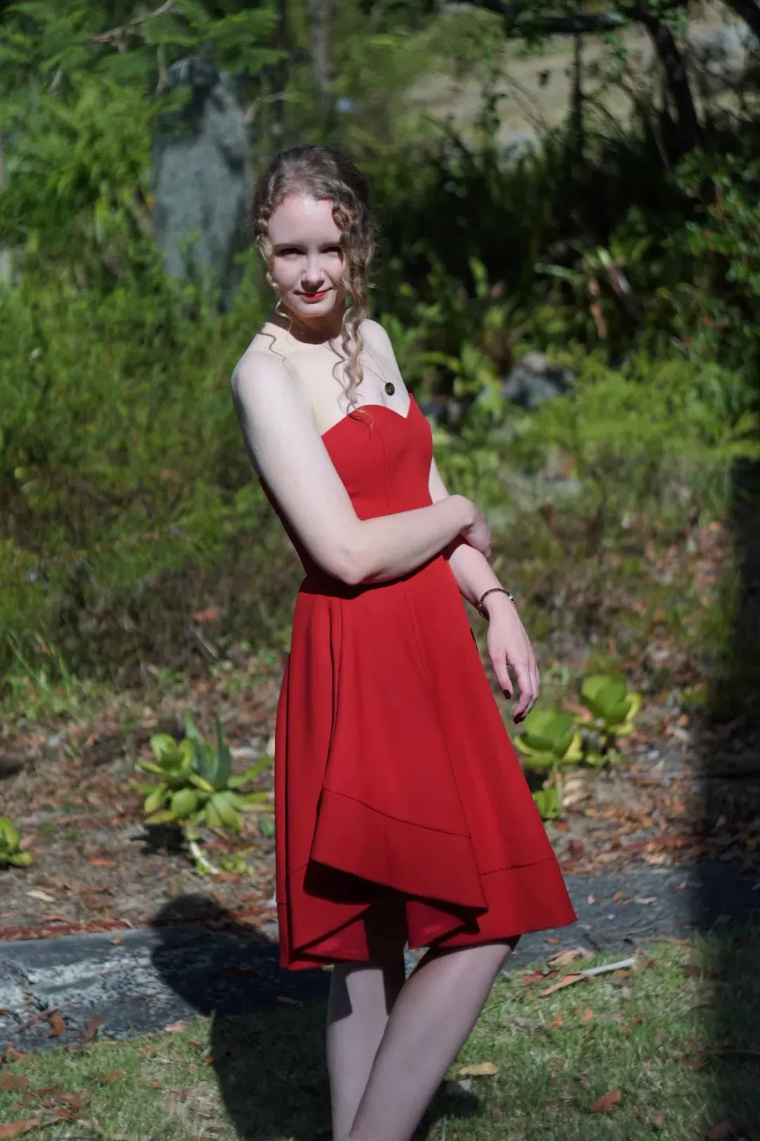 Pilgrim Midnight Chaos Dress in Red Size 6 for rent on The Volte - main image