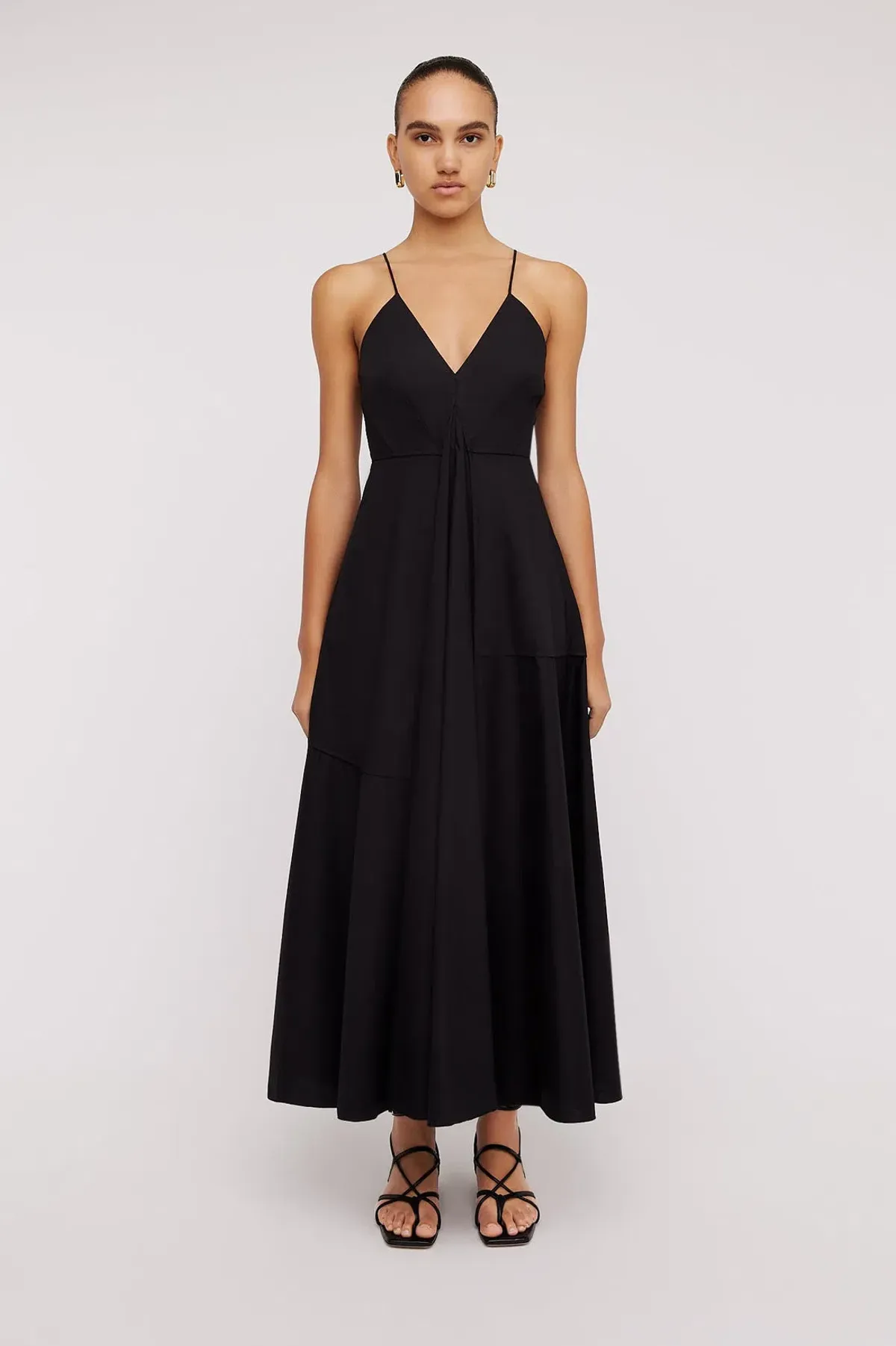 Scanlan Theodore Parachute Strappy Dress Black Size 10 for rent on The Volte - main image