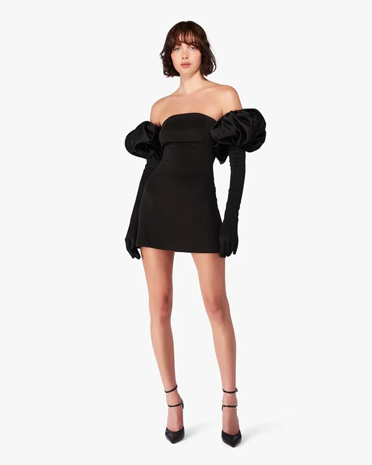 Miscreants Scuba Cupid Dress Gloves & Puffs Black Size XS for rent on The Volte - main image