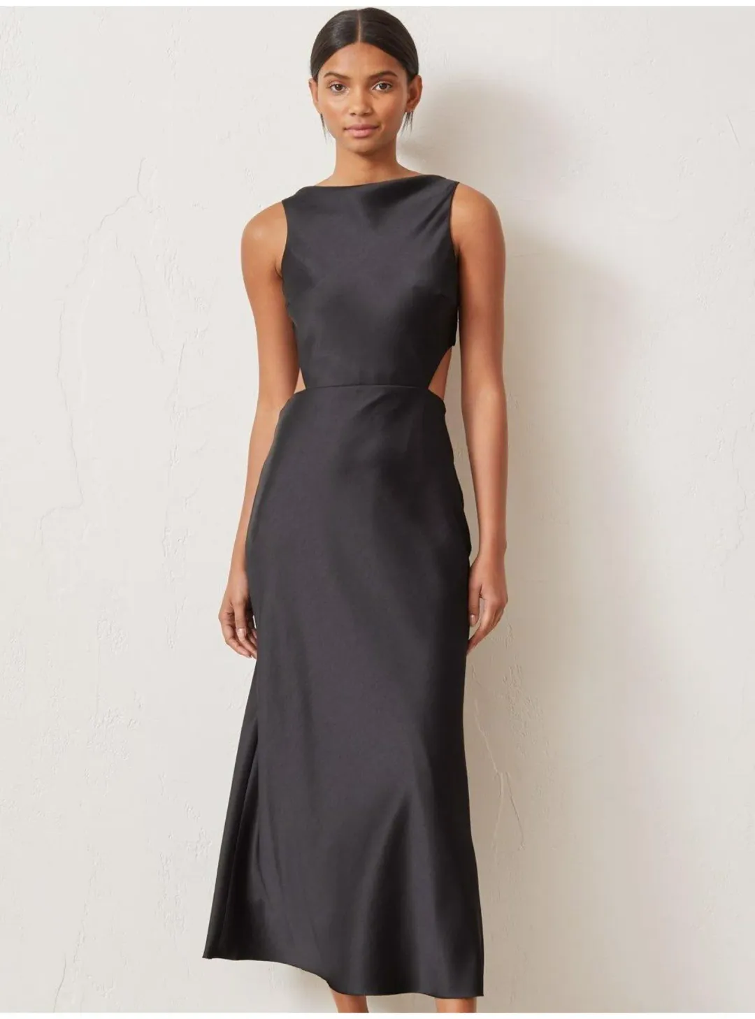 Bec & Bridge Seraphine Cut Out Midi Dress Black Size AU 6 for rent on The Volte - main image