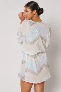 Winona Aviva Short Dress Print Size 8 for rent on The Volte - image 3