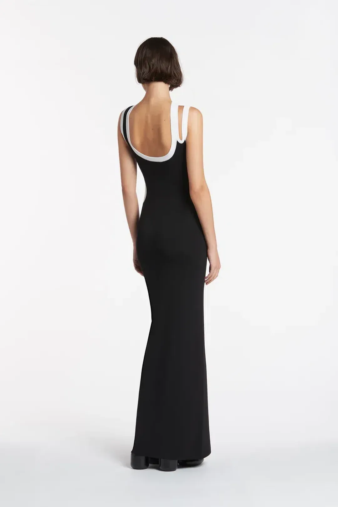 Sir the Label Evalina Cut Out Dress Black Size AU 6 for rent on The Volte - main image