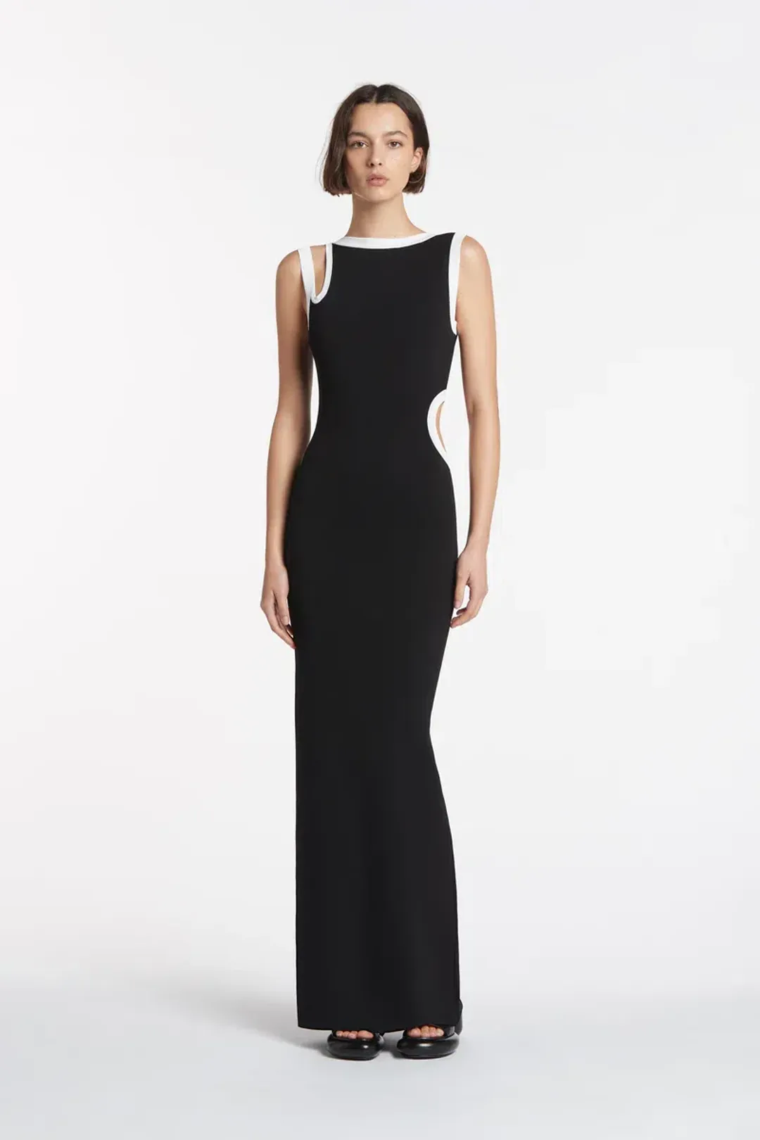 Sir the Label Evalina Cut Out Dress Black Size AU 10  for rent on The Volte - main image