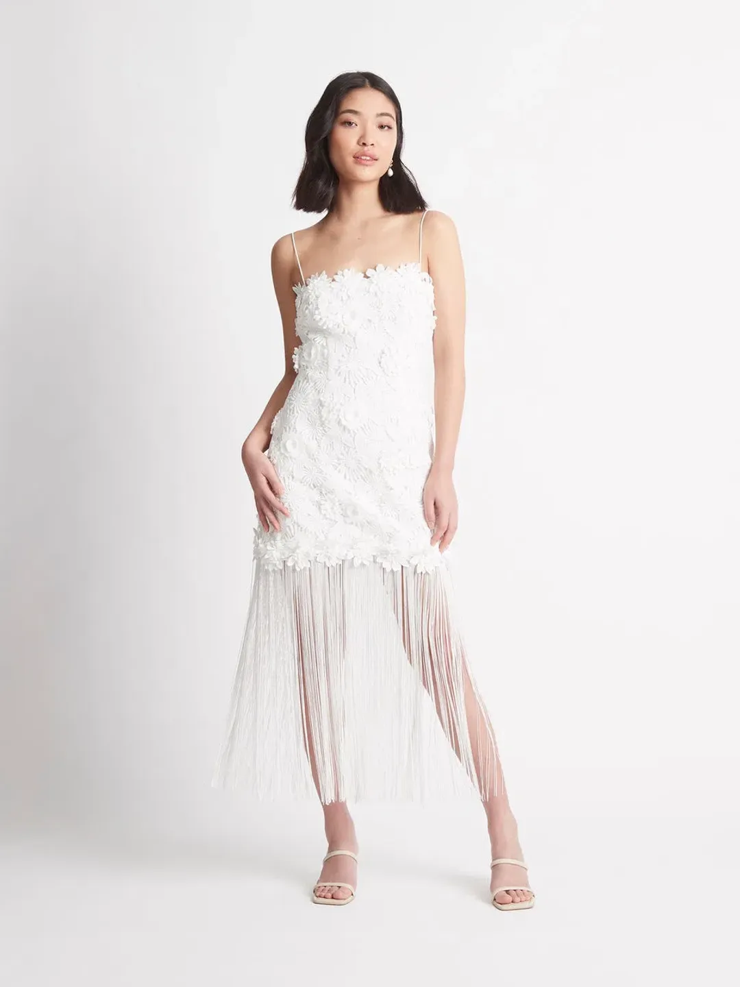 Sheike Halo Dress White Size 6  for rent on The Volte - main image