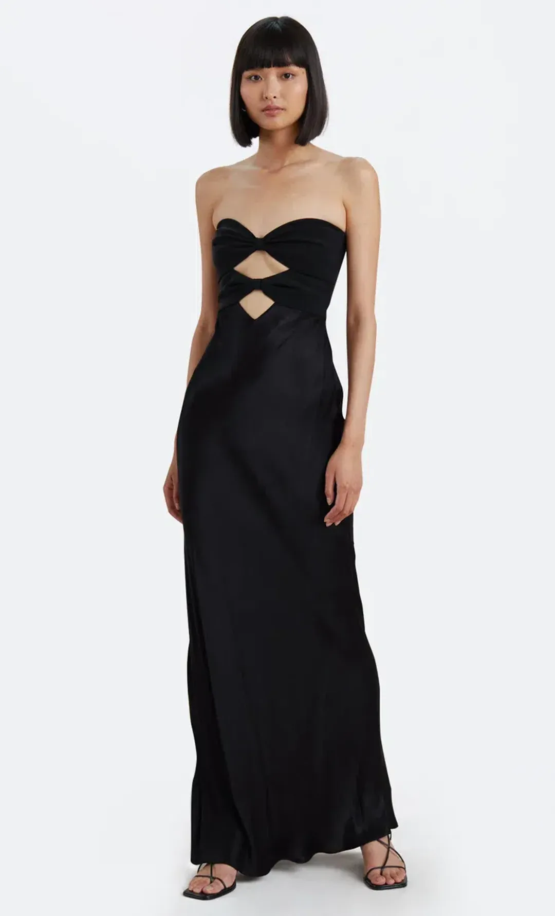 Bec & Bridge Halle Strapless Dress Black Size 6  for rent on The Volte - main image