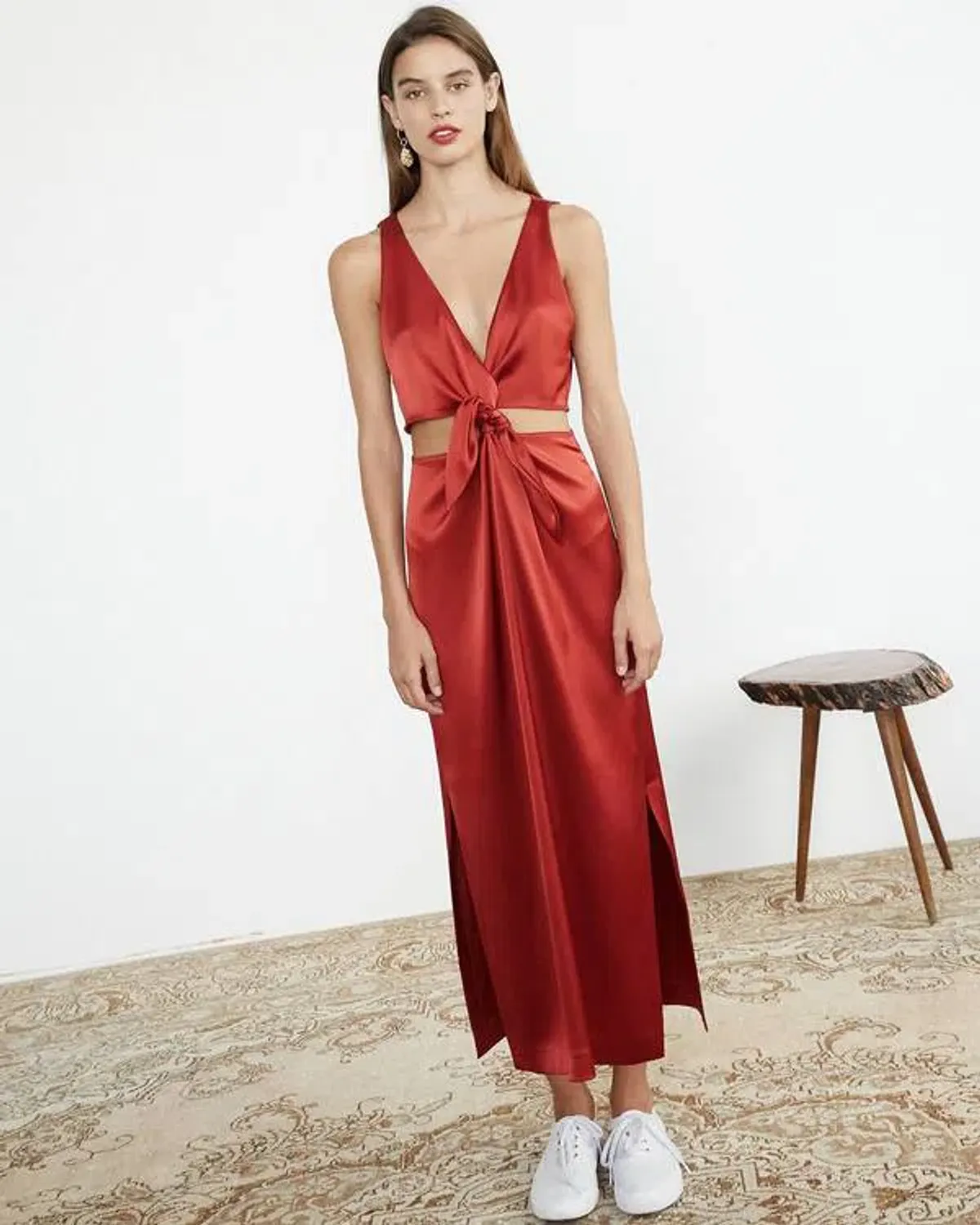 Nanushka Regina Dress Size Red XS/Au 6  for rent on The Volte - main image
