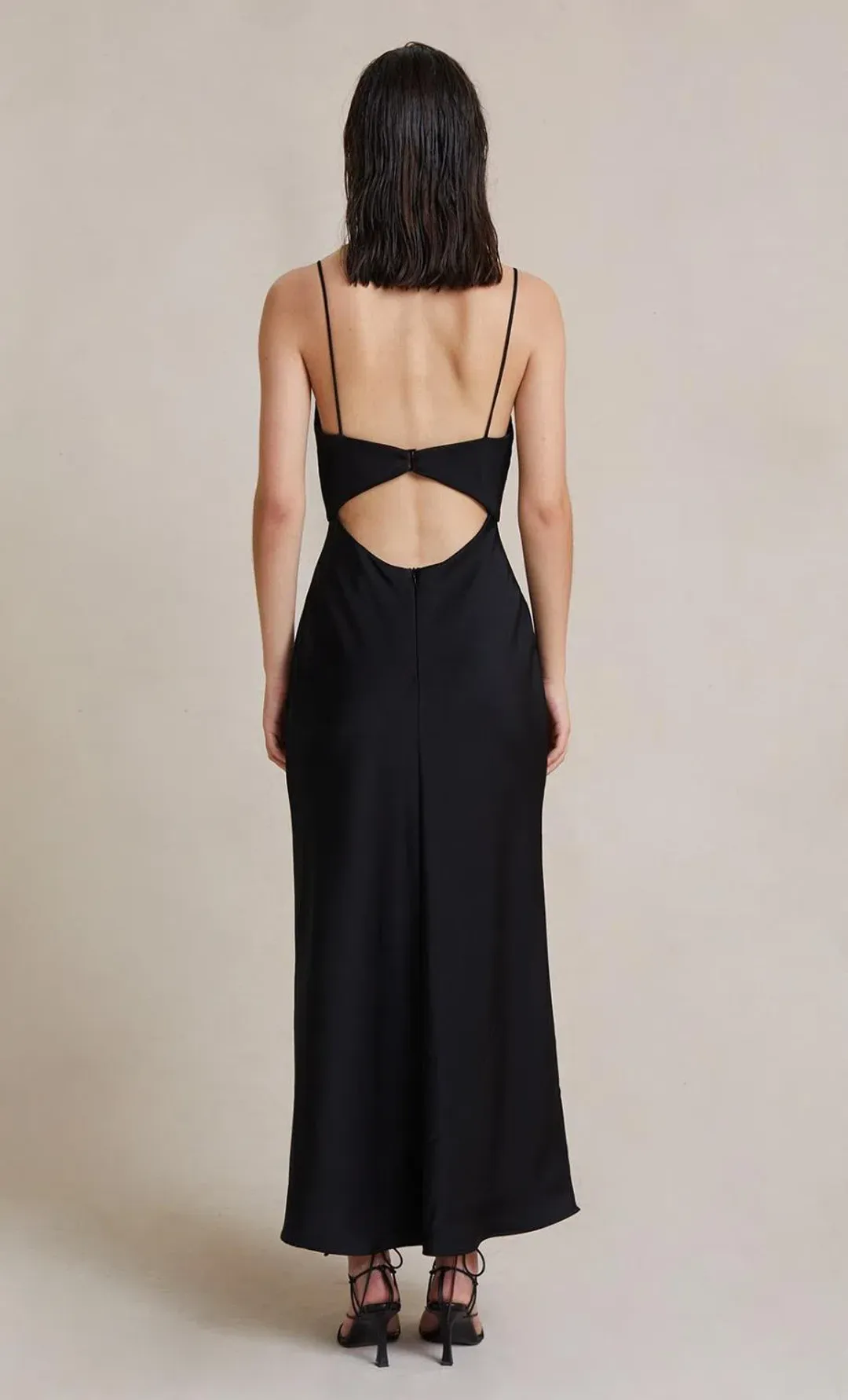Bec & Bridge Valerie Midi Dress Black Size 8  for rent on The Volte - main image