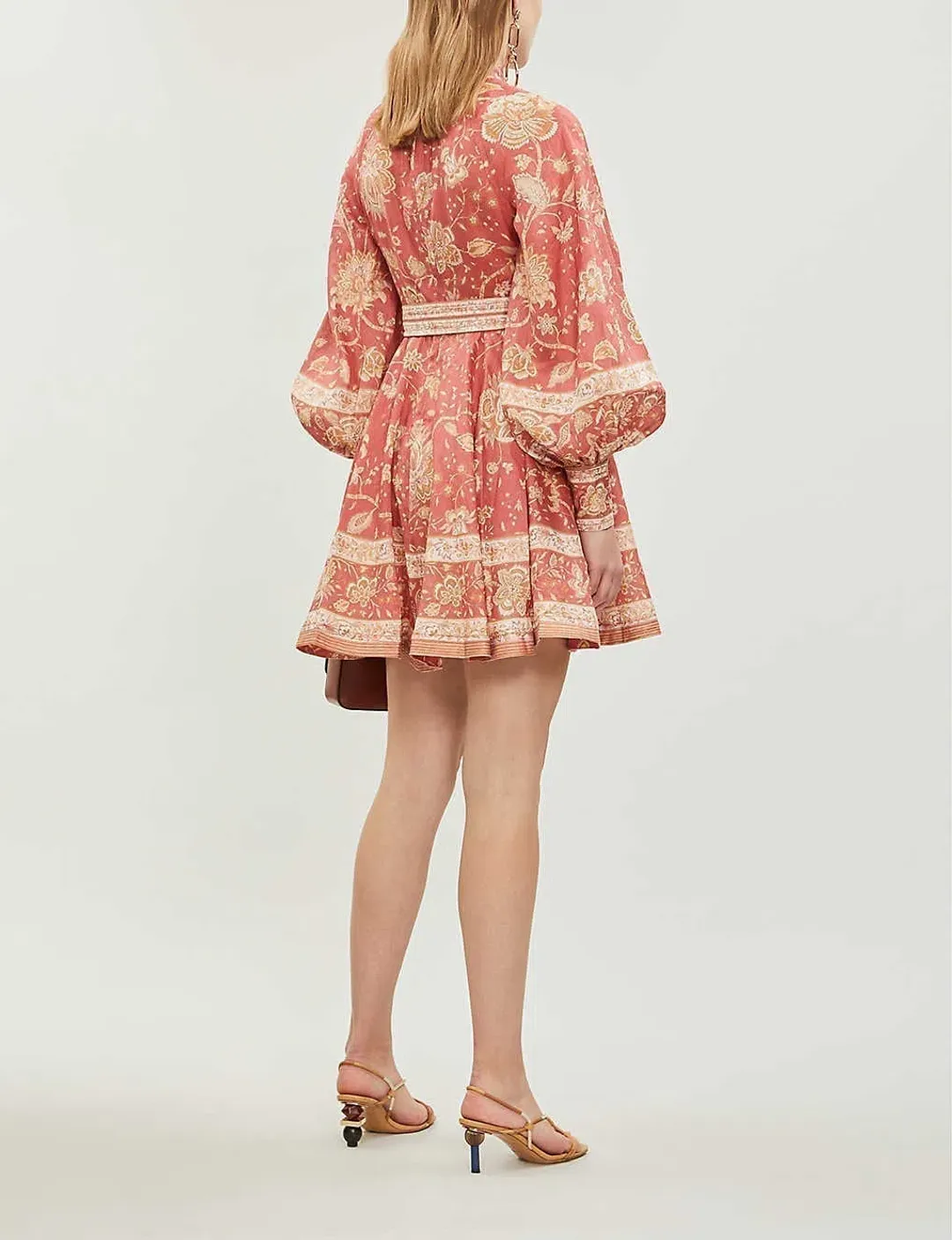 Zimmermann Veneto Border Short Dress Floral Size 1 / Au 10 for rent on The Volte - main image