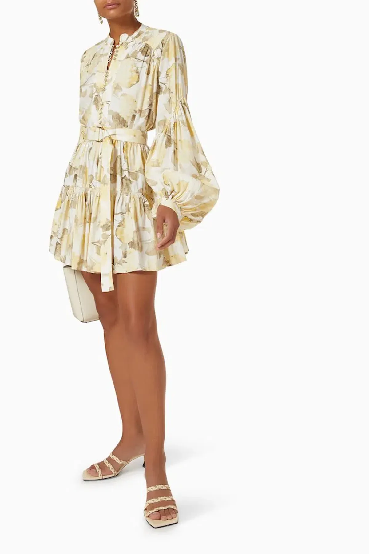 Acler Somerset Dress Hydrangea Floral Size 10 for rent on The Volte - main image