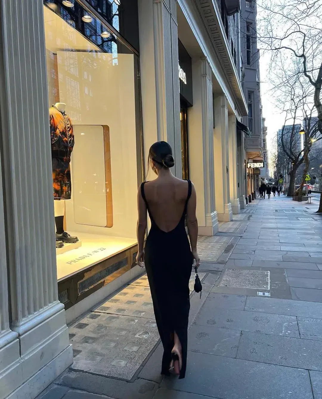 Effie Kats Verona Maxi Dress Black Size 10 for rent on The Volte - main image