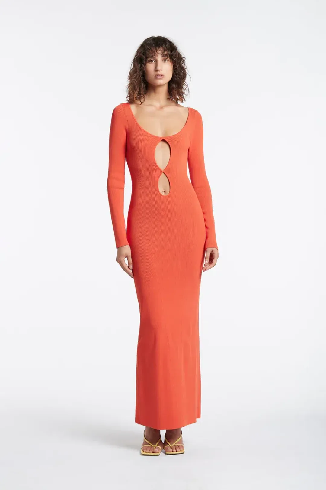 Sir the Label Petite Palace Midi Dress Cherrybomb Red Size 1/Au 8 for rent on The Volte - main image