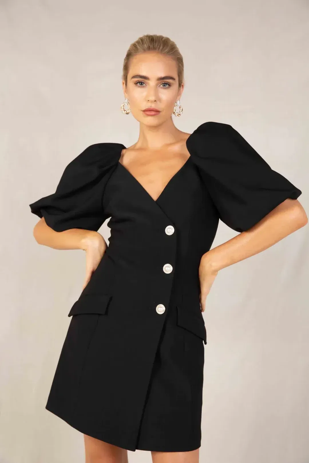 Misha Chanel Dress Black Size 10 for rent on The Volte - main image