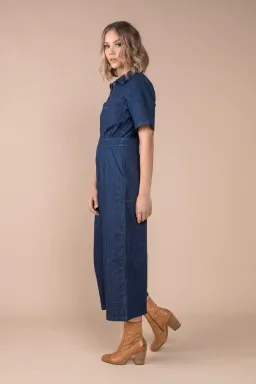 Frock Me Out Denim Freestyler Jumpsuit Dark Indigo Size 18 for rent on The Volte - image 2