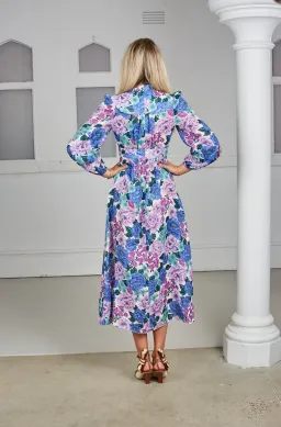 Zimmermann Poppy Plunge Midi Dress Print Size 1/AU 10 for rent on The Volte - image 5