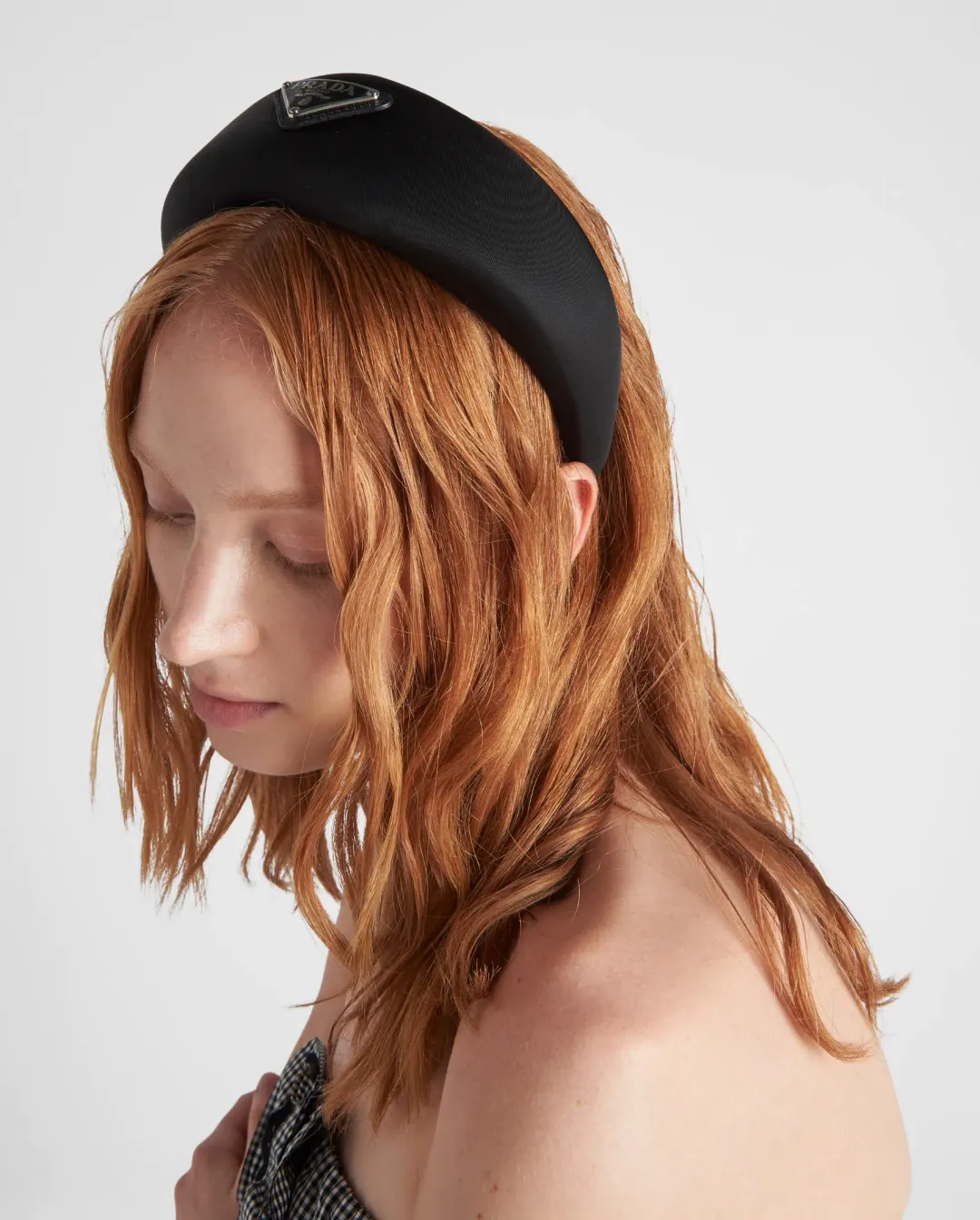 Prada Re-Nylon Black headband Black for rent on The Volte - main image