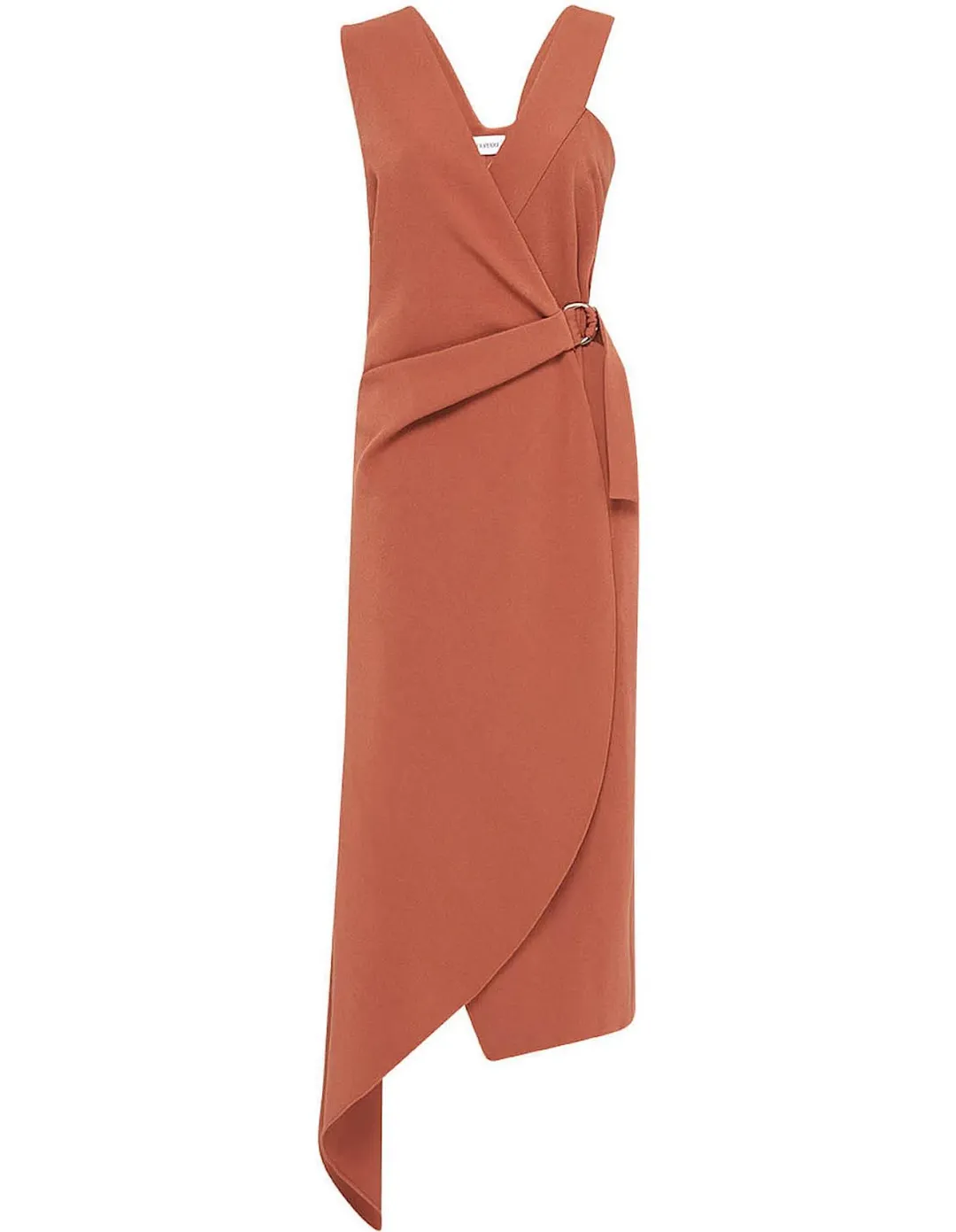 Bianca Spender Copper Chloe Dress Copper Brown Size 10 for rent on The Volte - main image