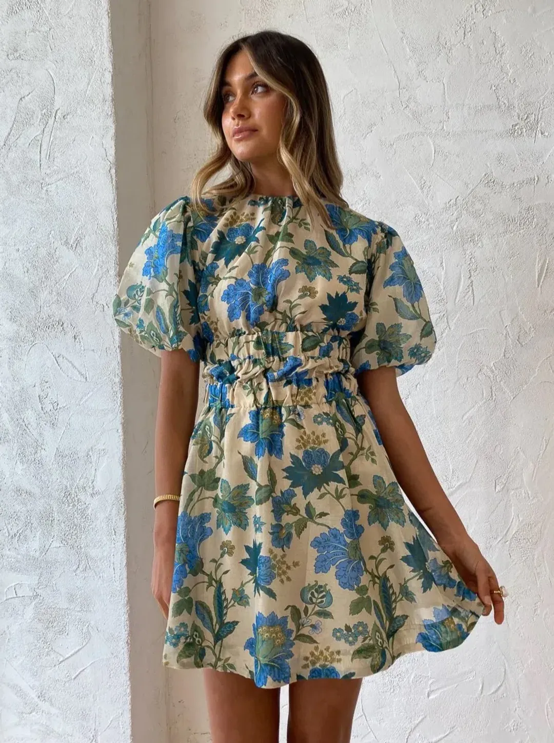 Sir the Label Celia Open Back Mini Dress Marguerite Floral Size AU 12 for rent on The Volte - main image