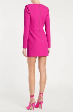 Rebecca Vallance Cupid's Bow Lace Up Mini Dress Pink Size 10 for rent on The Volte - image 2