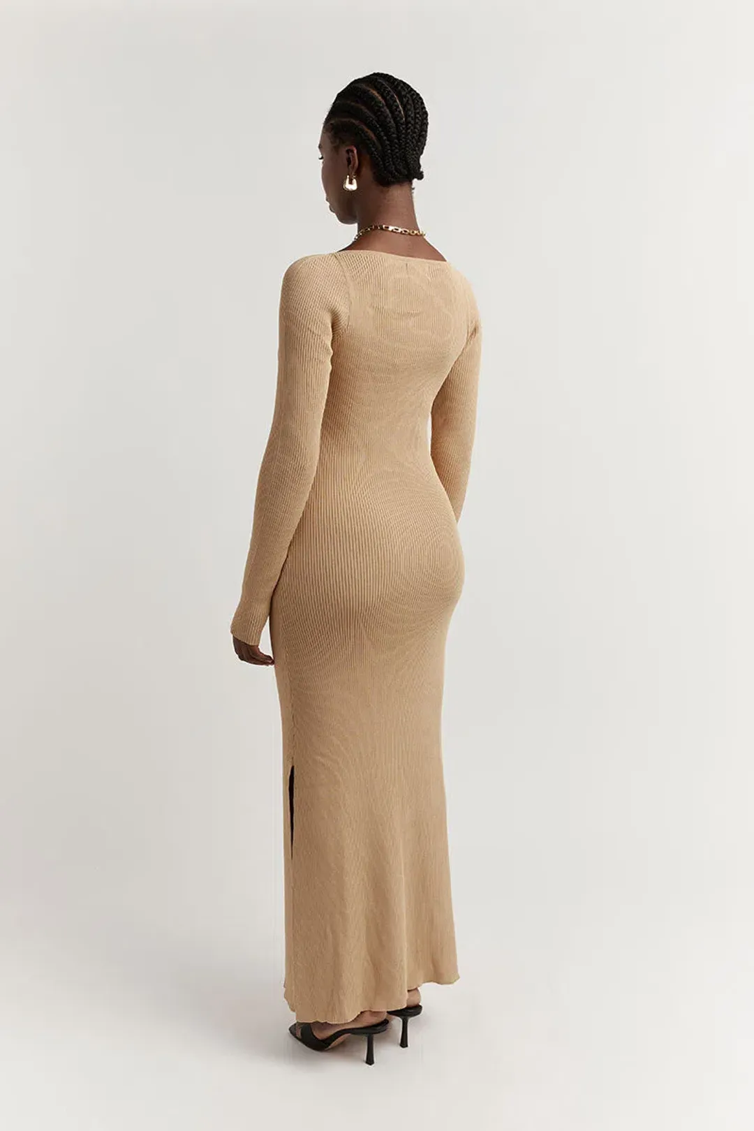 DISSH Lena Long Sleeve Mini Dress Wheat Size S/Au 8 for rent on The Volte - main image