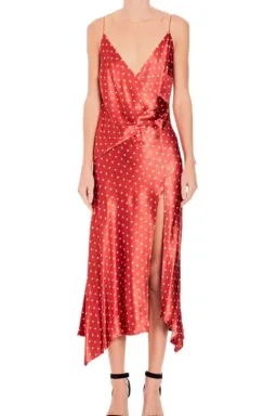 Bec & Bridge Bonjour Dress Red/Polka Dot Size 10 for rent on The Volte - image 1