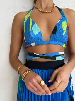 Manning Cartell Curtain Of The Moon Bralette and Skirt Set Mutli Size 8 for rent on The Volte - image 3