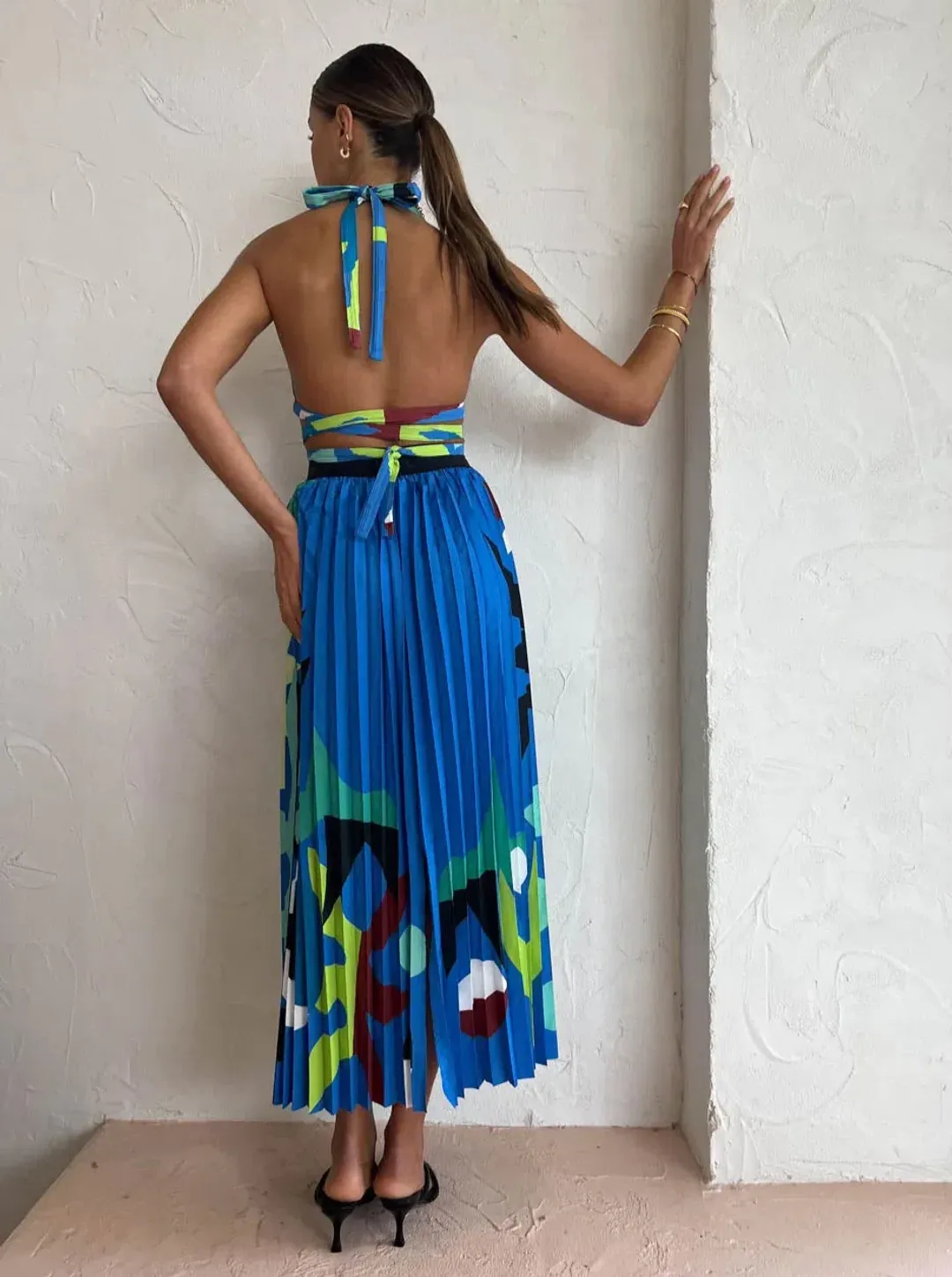 Manning Cartell Curtain Of The Moon Bralette and Skirt Set Mutli Size 8 for rent on The Volte - main image