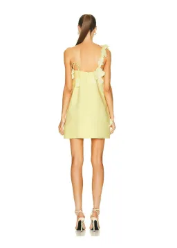 Zimmermann High Tide Lift Off Flower Mini Dress Lemon Yellow Size 1 / Au 10 for rent on The Volte - image 4