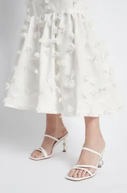 Sheike Petal Dreams Midi Dress White Size 8 for rent on The Volte - image 4