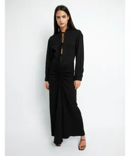 Christopher Esber Bertoia Long Sleeve Dress Black Size 8  for rent on The Volte - image 1