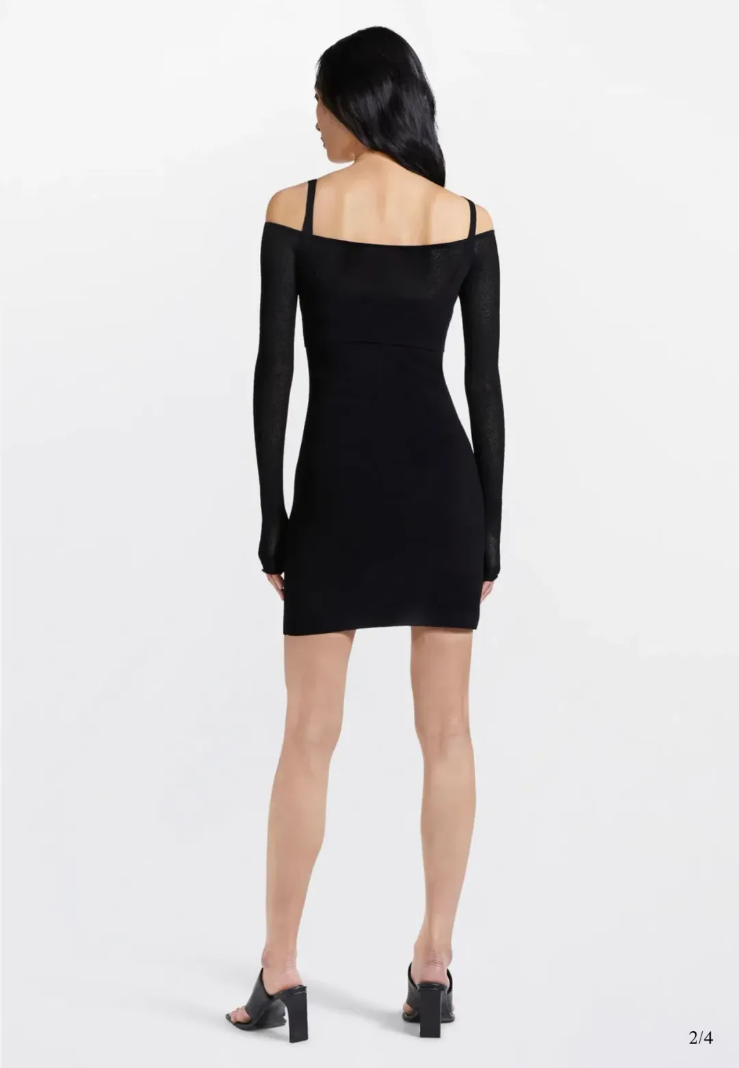 Dion Lee Hosiery Mesh Dress Black Size 10  for rent on The Volte - main image
